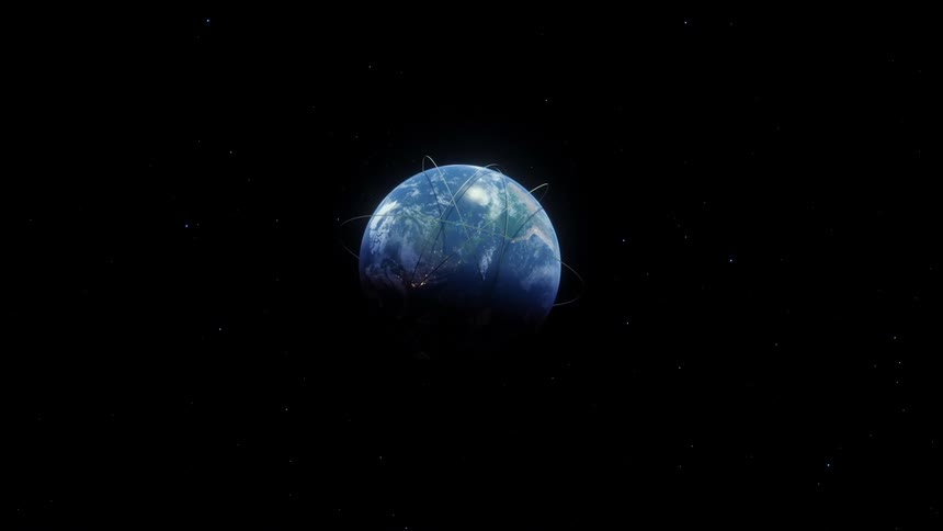 Orbital rings around the Earth in space