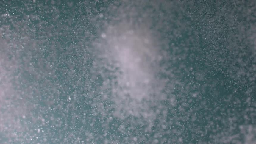 White powder and shiny in abstract motion