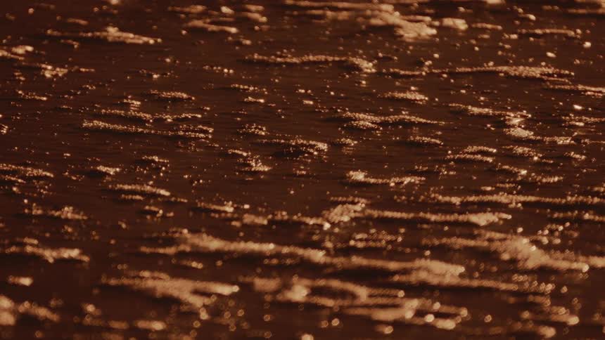 The tide is moving over the sand