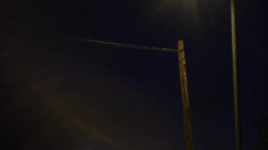 String is strung from the post