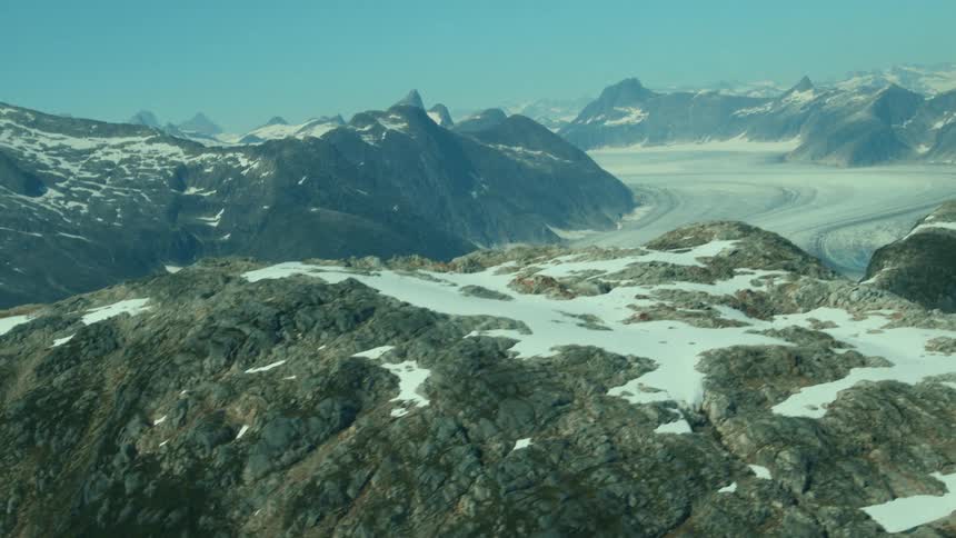 Panorama of snowy mountains