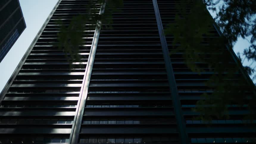 Urban and standardized building seen during the day