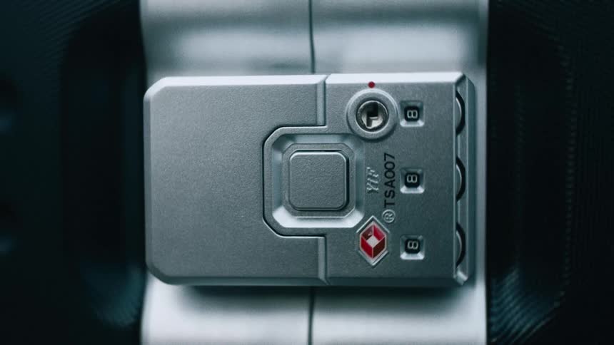 Close up of a lock with a number password