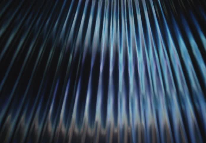 Some abstract blue and black color lines are moving randomly