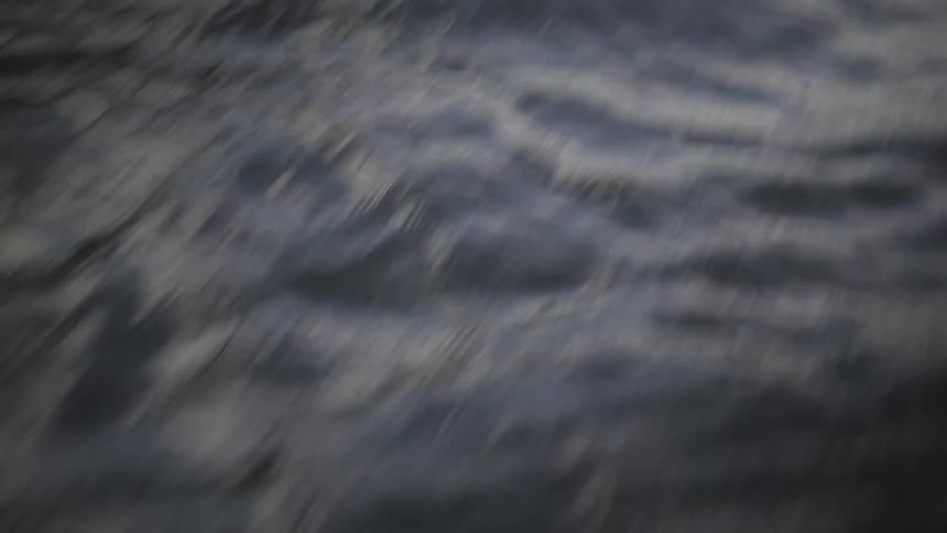 Close view of the calm ocean