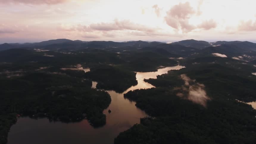 A river runs through these islands below