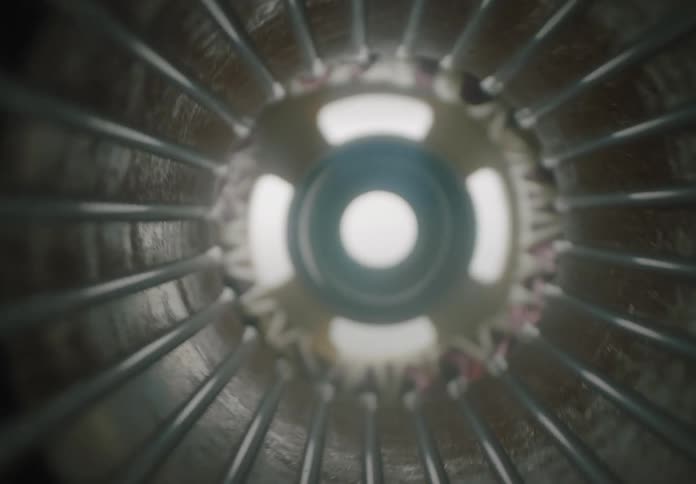 Interior view of a wired component