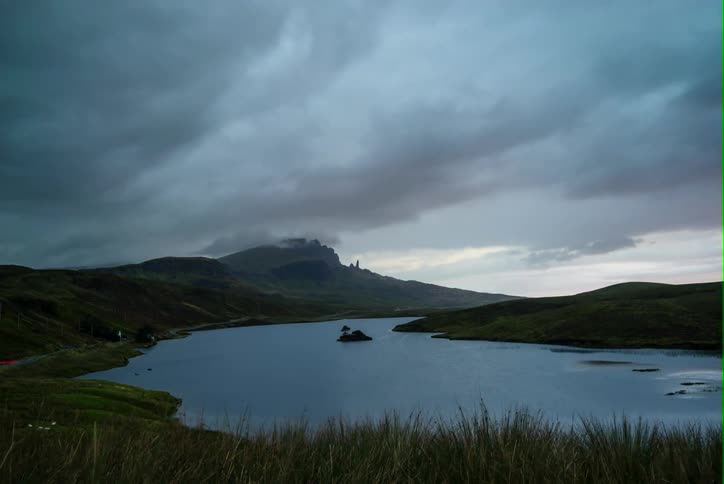 Epic sunrise light on Scotland peaks