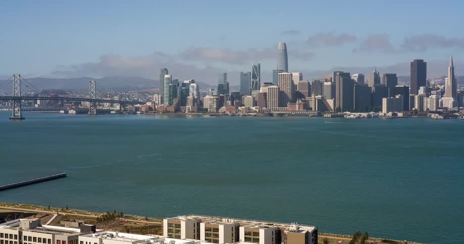 The city is on the waterfront