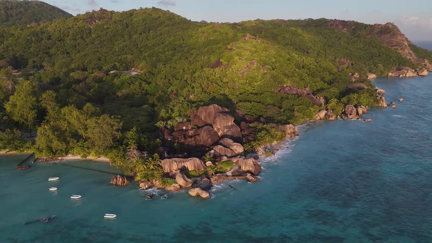 Wooded archipelago by the sea