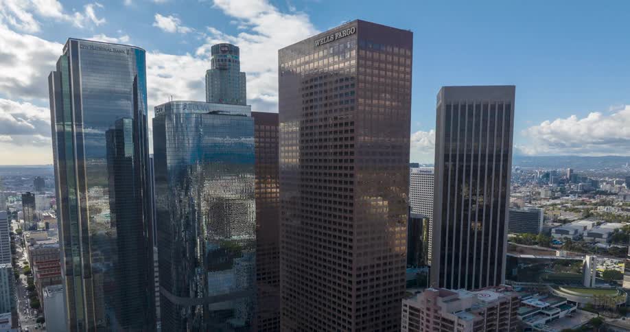 Modern skyscrapers in a metropolis