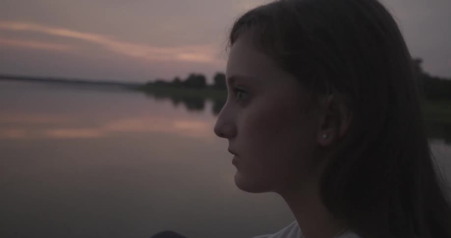A person staring off at the horizon