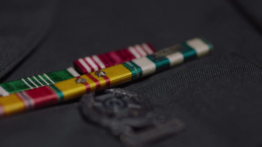 Closeup of a military or formal uniform