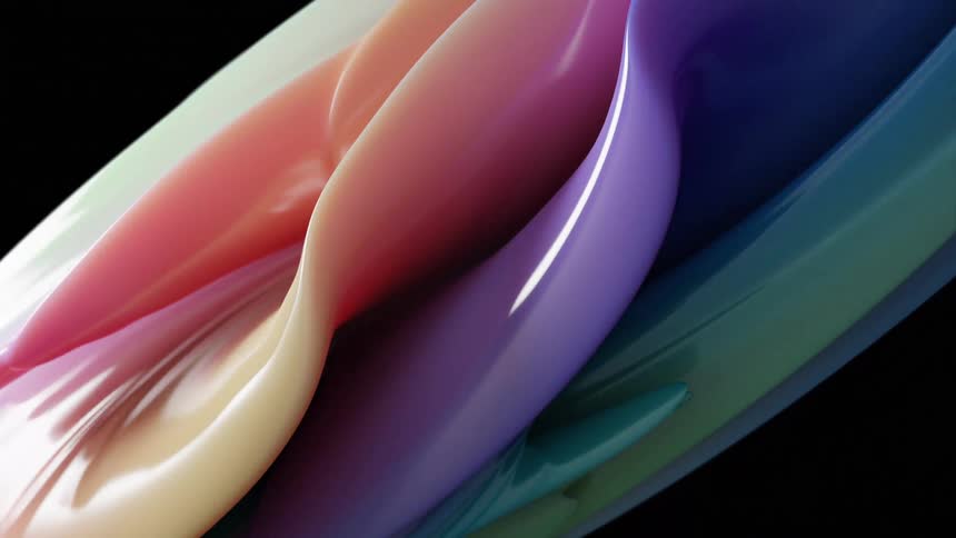 The colors mix and sway in the animation