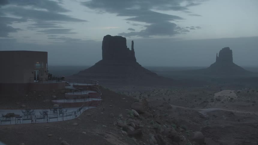 Plateaus off in the distance