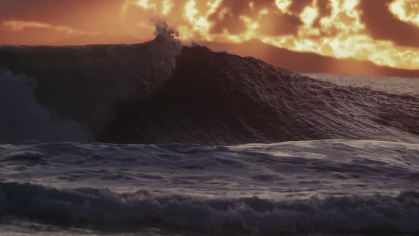 A surfer on a white board is riding a wave with numerous dark vertical pier pilings in the background the surfer executes an impressive aerial maneuver with the surfboard momentarily airborne above the water