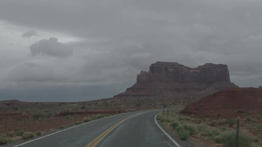 A plateau in the desert