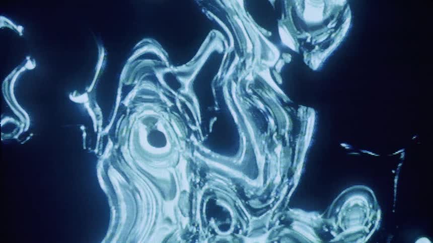 A close up clip of a liquid abstract flow