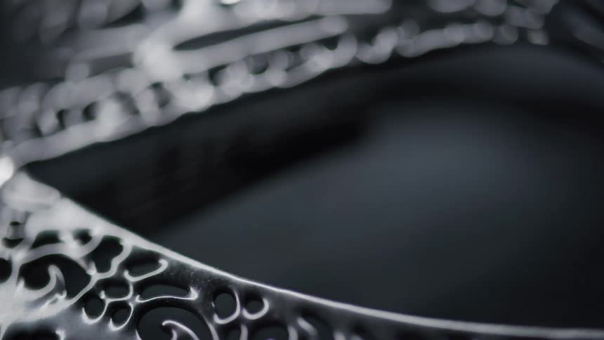 Close up of an abstract worked metal