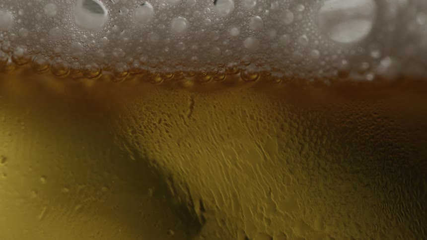 Glass of cold beer