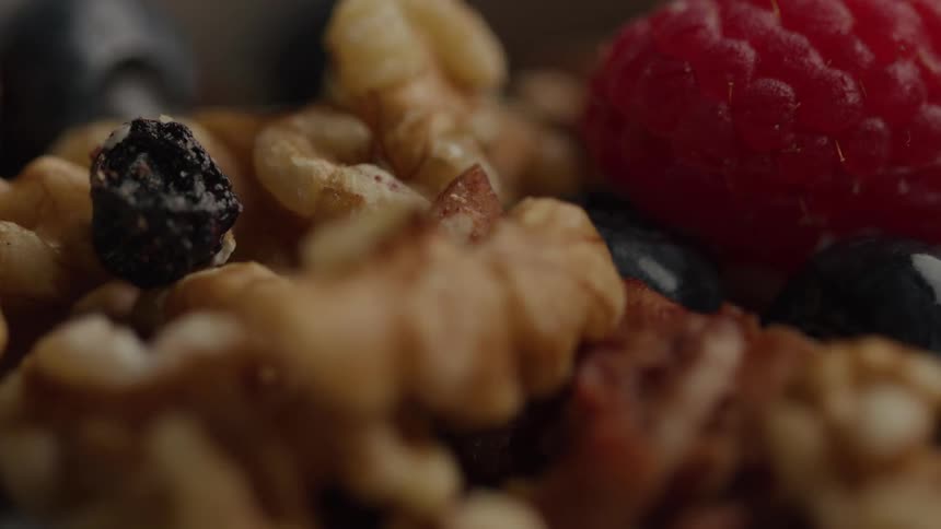 Mixed berries with nuts