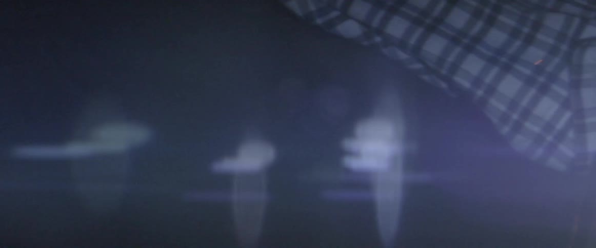 An object is turning with sparks nearby