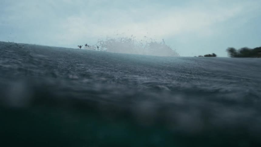 Rough waters are around the shore