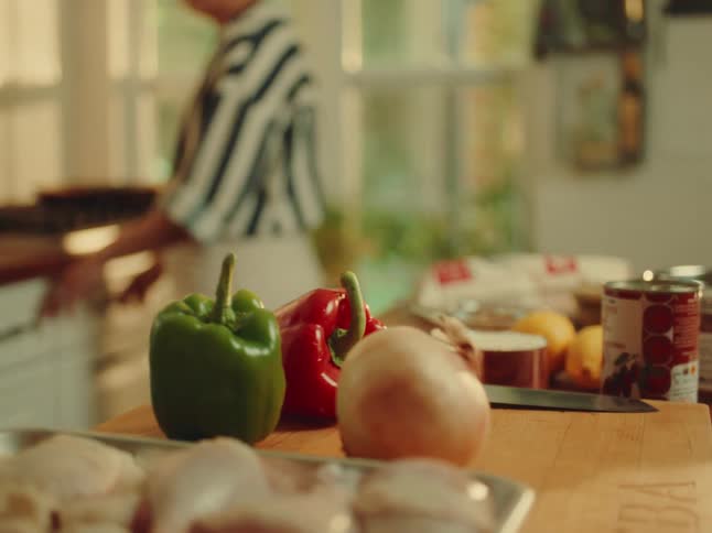 He chef has the whole country full of ingredients