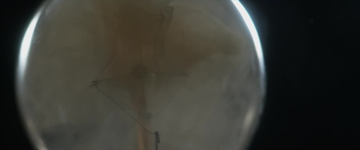 Up close of a light bulb
