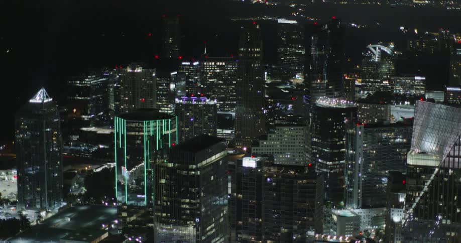 A large, brightly lit city