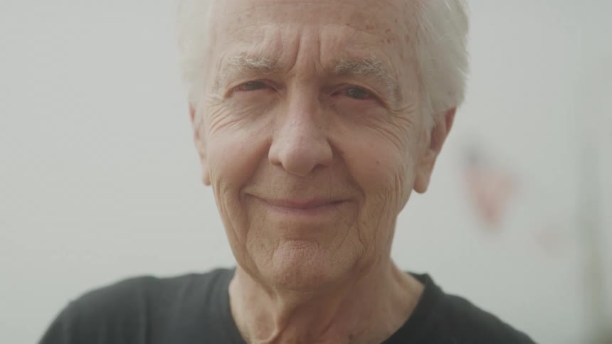 Elderly man with happy expression
