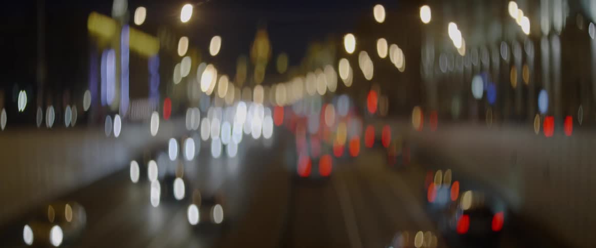 A busy, well lit street