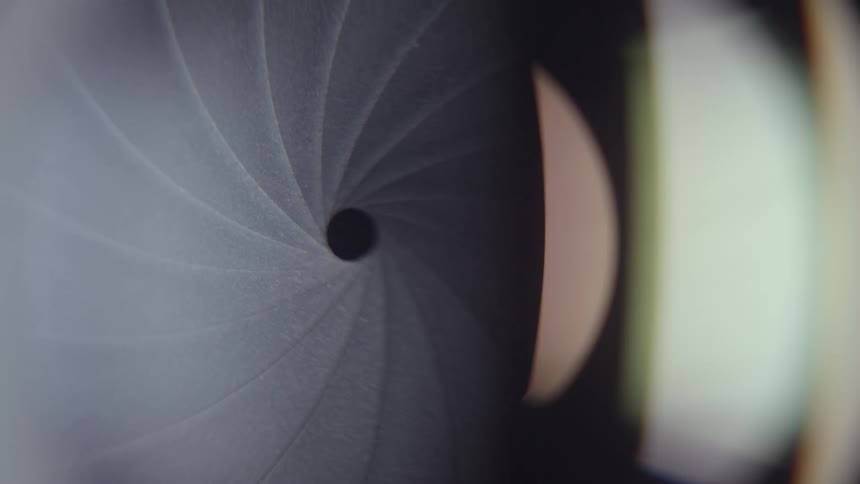 Camera aperture expands and shrinks