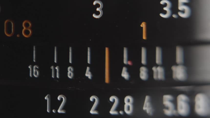 Camera lens is rotated to adjust its setting