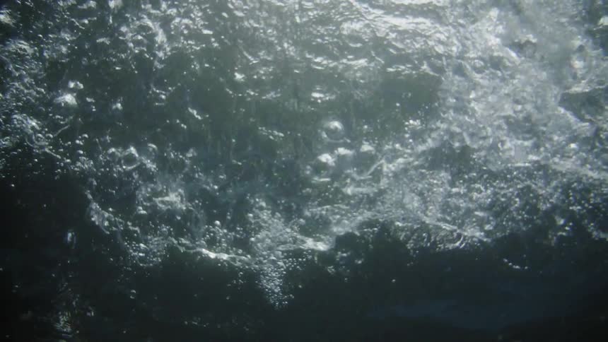 A large splash occurs in water