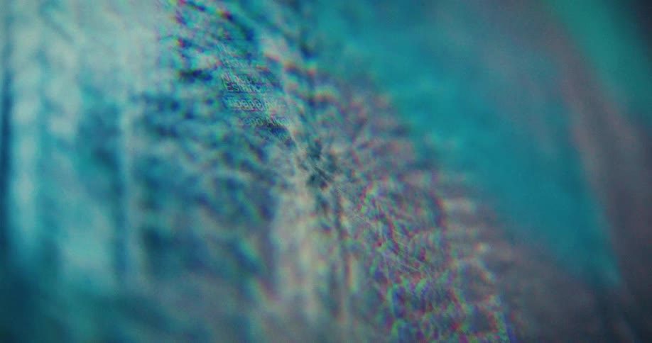 Closeup of a screen displaying a map