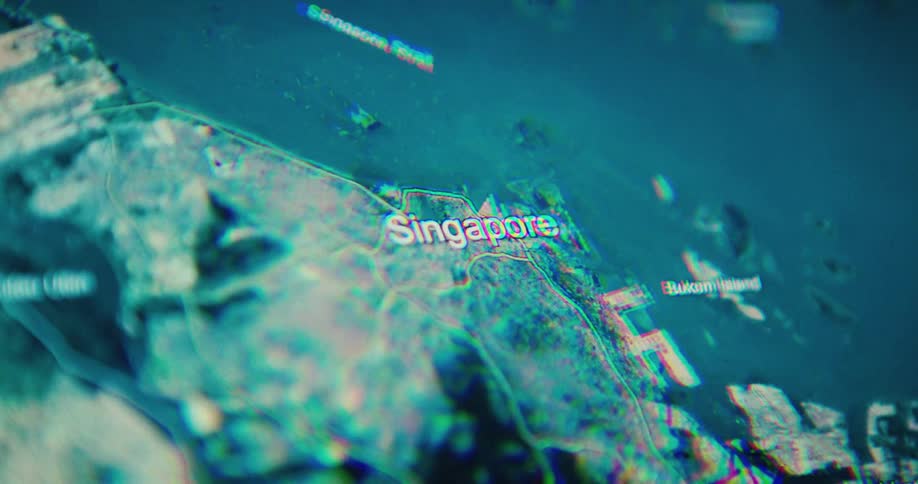 Zooming into and out of a lit up map