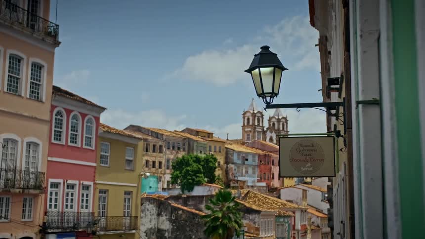 Landscape of a classic suburb with a church in the background