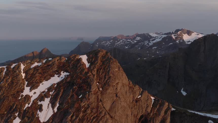 The landscape is covered with mountains