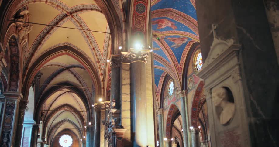 Interior architecture of a classical church