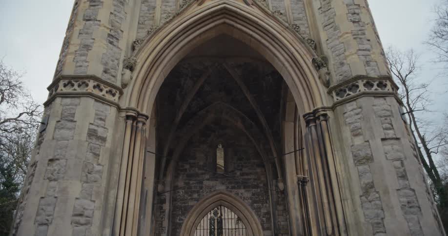 Gated entrance of an ancient building during daytime