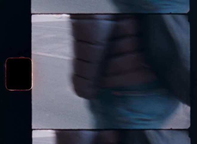 Cyclist in motion on the street