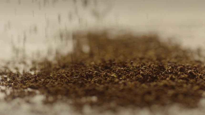 Dirt being dumped on the ground