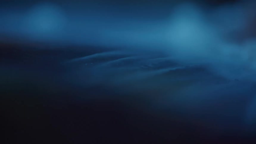 Abstract moving surface with blue coloring