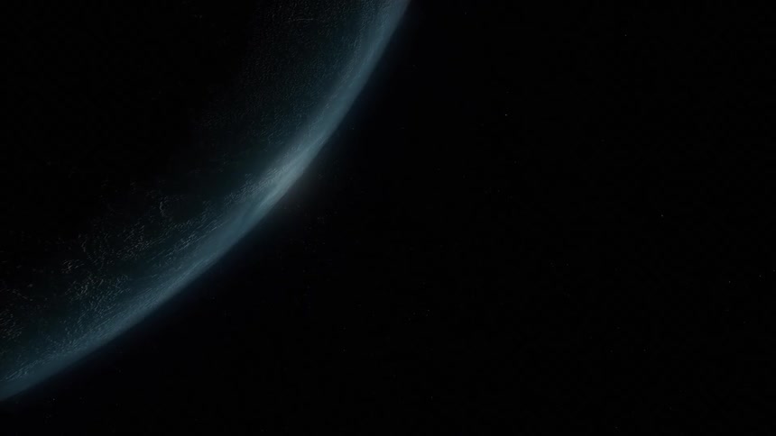 Partial view of planet earth from space