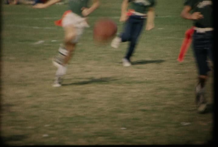 Kids playing flag football