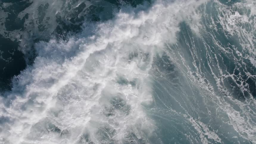 The ocean waters are very rough