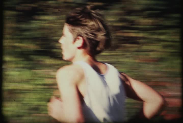 Runners are racing along outside