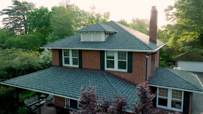 A red brick house