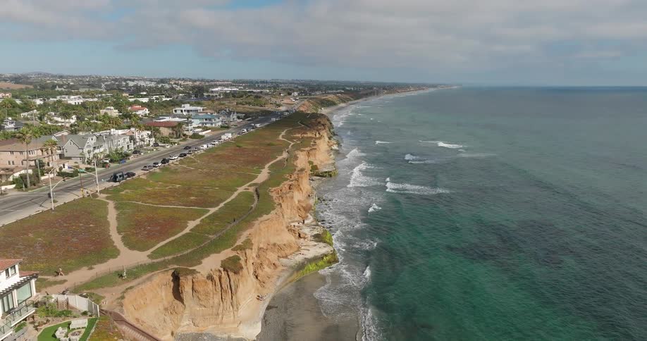 A long cliff side coast